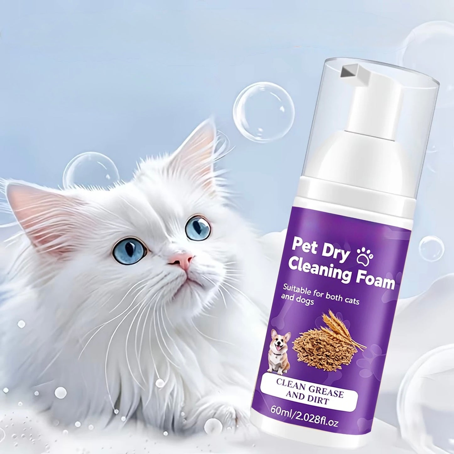 Champú Seco Espuma- Perros & Gatos